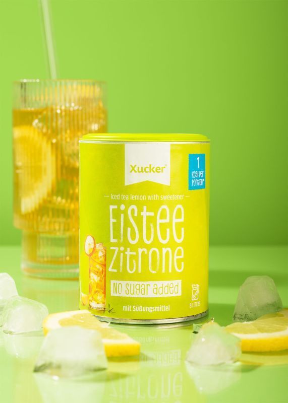 Erfrischendes Zitrone &amp; Pfirsich Eistee-Set Getränkepulver